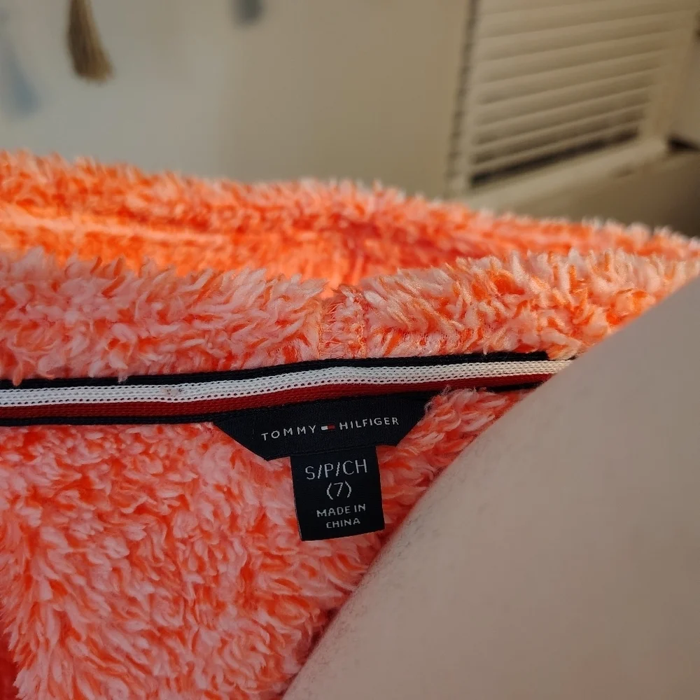 Tommy Hilfiger Kids Vibrant Orange Puffer Jacket